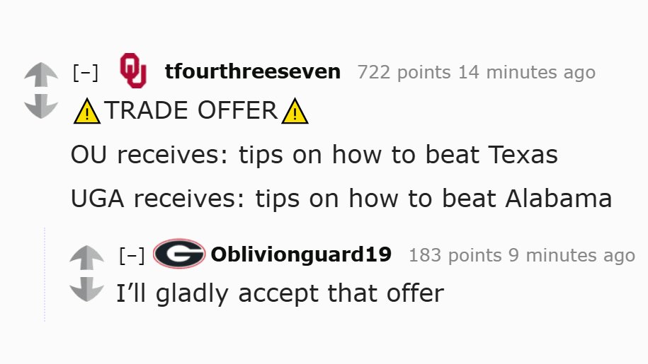 RedditCFB's tweet image. 🤝