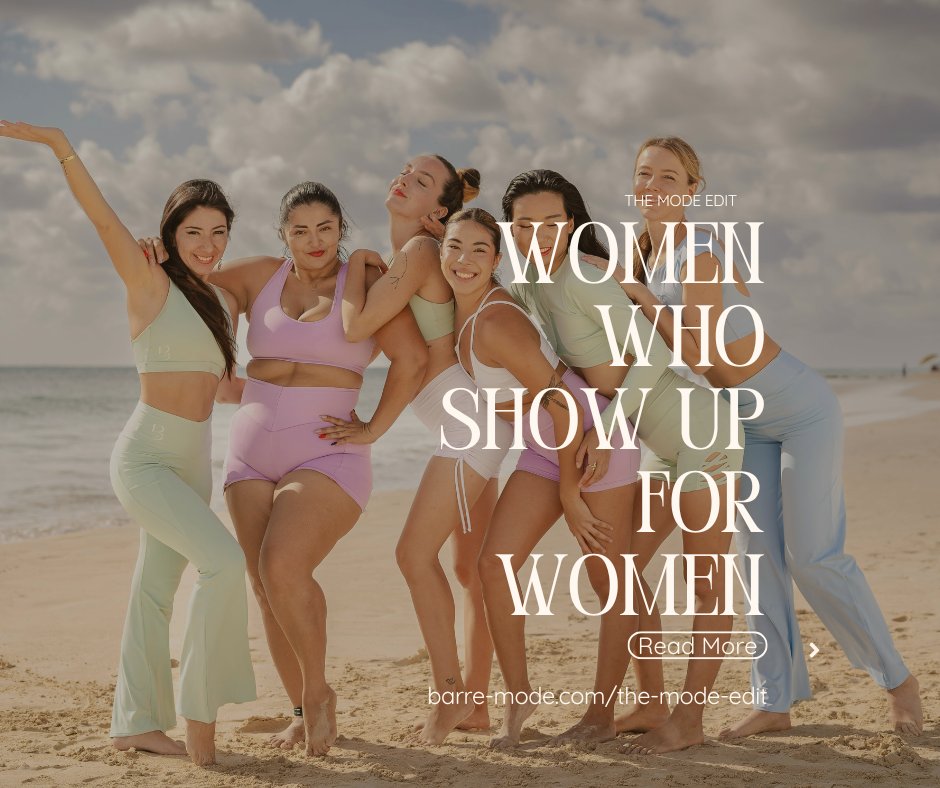 BarreMode's tweet image. Read the full piece → barre-mode.com/the-mode-edit
#BarreMode #movebeautifully #womensupportingwomen #femalefriendship #editorialwellness #modernwoman