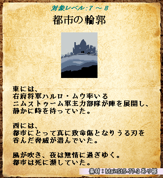 yuzu_dark's tweet photo. 2019年に発表したCardWirth Next専用「都市の輪郭」の、エンジン1.50版を作成しました。
またNext版のほうも軽微な修正を加えてVer1.01になっています。DLリンクはツリーから https://t.co/Ks8NzYwxXK