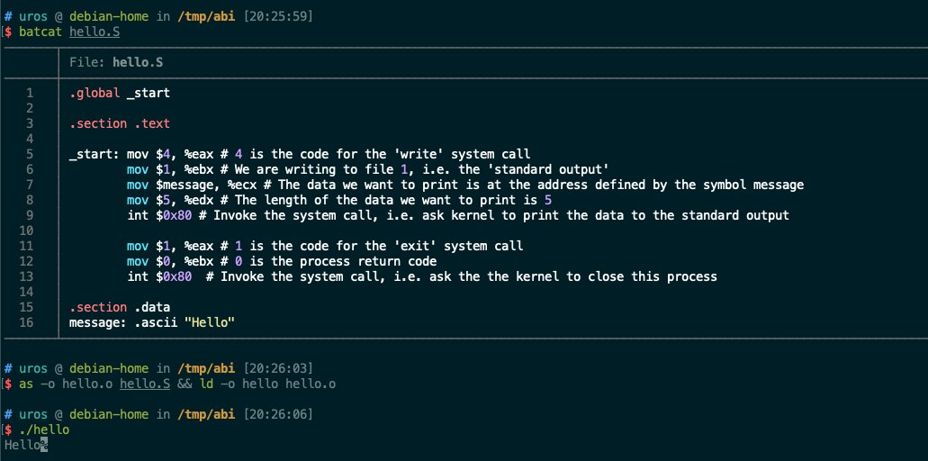 popovicu94's tweet image. Here&apos;s a core Linux concept:

Why can&apos;t you run a Linux binary on Windows, even on the same x86 CPU?

You might blame the file format (ELF vs. .exe), but the real answer is the ABI (Application Binary Interface).

The ABI is the strict &quot;contract&quot; for how a program &quot;talks&quot; to the…