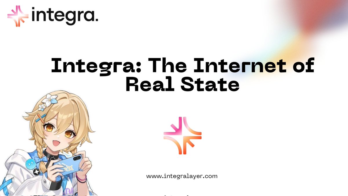 Andri_an79's tweet image. GM CT
Happy Weekend

$400T in real estate is still stuck in the slow lane, months to transact, layers of intermediaries, and barely any on-chain access.
The internet transformed stocks and bonds, but property got left behind.

@integra_layer is here to change that.
The Internet…