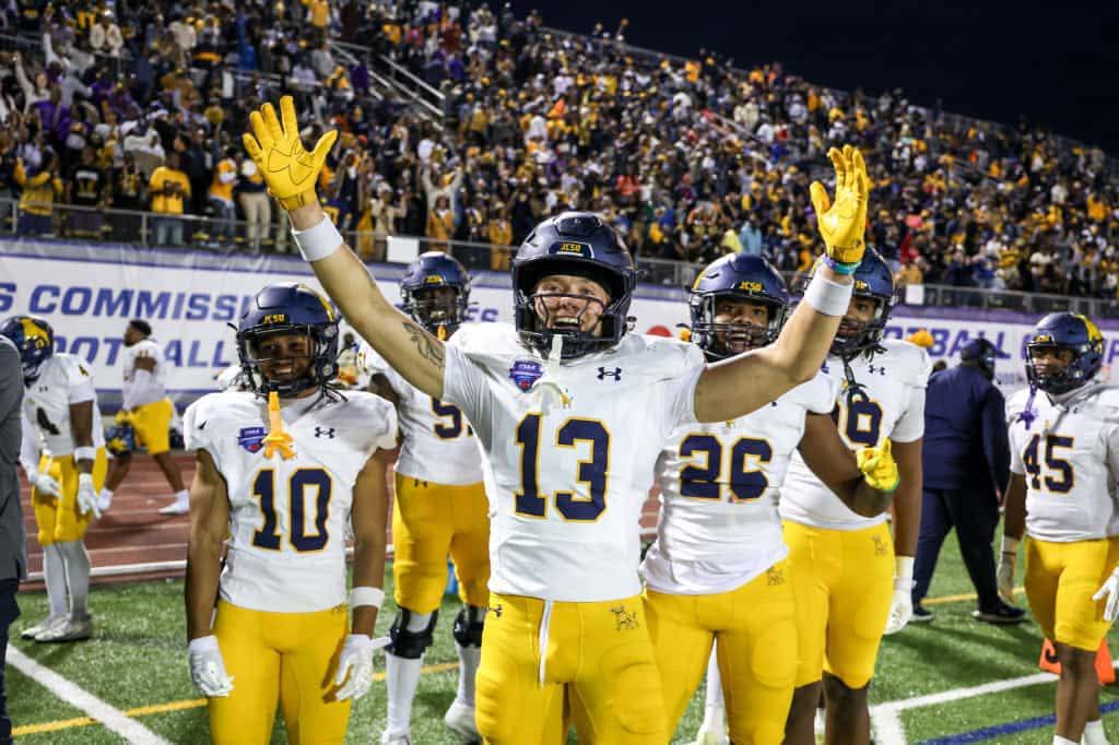 HBCU D2 Playoff Section Committee Predictions
☆ (In) Johnson C Smith 10-1 CIAA Champs
☆ (In) Virginia Union 9-2
☆ (On the Fence) Fayetteville State (6-1 CIAA play)
☆ (In) Albany State 10-1 SIAC Champs
☆ (In) Benedict College 9-2
☆ (In) Kentucky St (9-2)