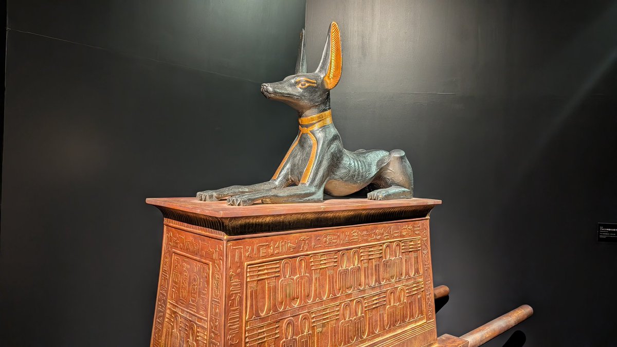 ツタンカーメン展きた。 確かこれ、世界に3体ある🇪🇬政府公認の完璧な