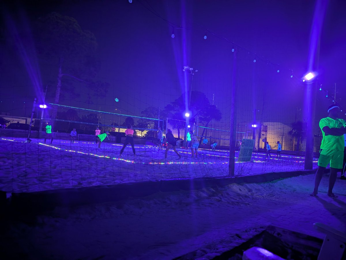 AWS_1O's tweet image. 2nd out of 20ish teams in a neon volleyball tournament. We reset grands and went 8 points into overtime. Our team was nasty