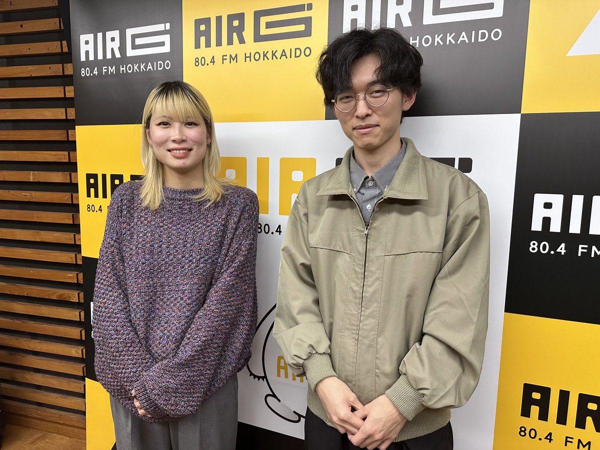 先週の #WAKUWAKU Tuesday、19時台ゲストには札幌発のバンド・乙女絵画よりvo/gt 佐々木優人くんが登場！

バンド結成の経緯やルーツ、北大軽音のこと、札幌シーンのこと、新曲『100年』のことなどじっくりおしゃべり🌱
バンドのキーワードは“普遍”🫂

📻radiko.jp/share/?t=20251… #radiko #air_g