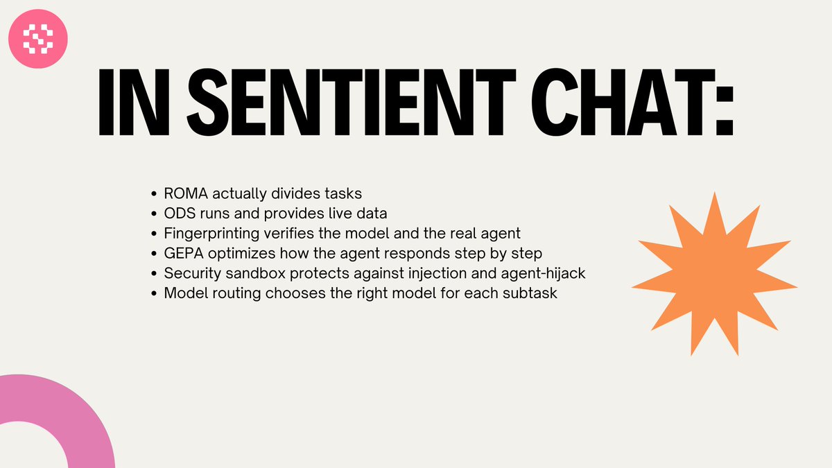 HUNTERCOIN95's tweet image. TOPIC 87 | EDUCATOR WEEK 19 | WHAT IS THE IMPORTANCE OF SENTIENT CHAT FOR GRID?
@SentientAGI | @sentient_found | @SentientAGI_vn
@vivekkolli | @abhishek095 | @qzxcle | @LeaderX_btc
@0xsachi | @duckk9x | @gokuoldskool
#GRID #SentientAG #Sentientchat

In the Sentient ecosystem,