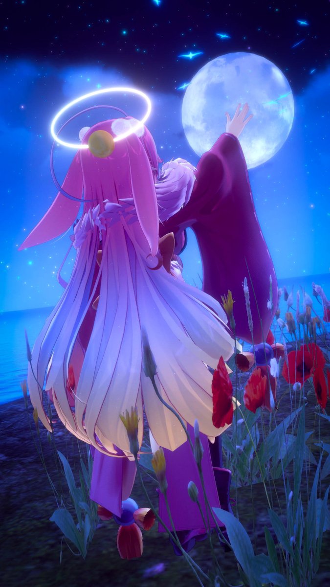 AirisVR's tweet image. こっちはすごく話題になったアバター「伊奈波か」と改変アバたーでのシチュエーション撮影です！📸
キャラクターのイメージを生かすシチュエーションで色々表現したので、どれも一枚絵に完結できる写真です！🐿️

#ツクルノモリフォトコン