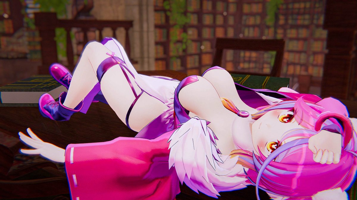 AirisVR's tweet image. こっちはすごく話題になったアバター「伊奈波か」と改変アバたーでのシチュエーション撮影です！📸
キャラクターのイメージを生かすシチュエーションで色々表現したので、どれも一枚絵に完結できる写真です！🐿️

#ツクルノモリフォトコン