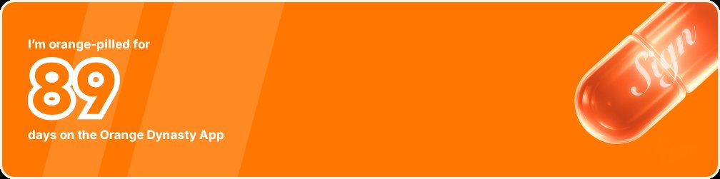 I've been Orange-Pilled and Seeing Signs for 89 days 👀🧡🐉.Join the app and be a better version of yourself!
orange.sign.global/app?user=19M6M…