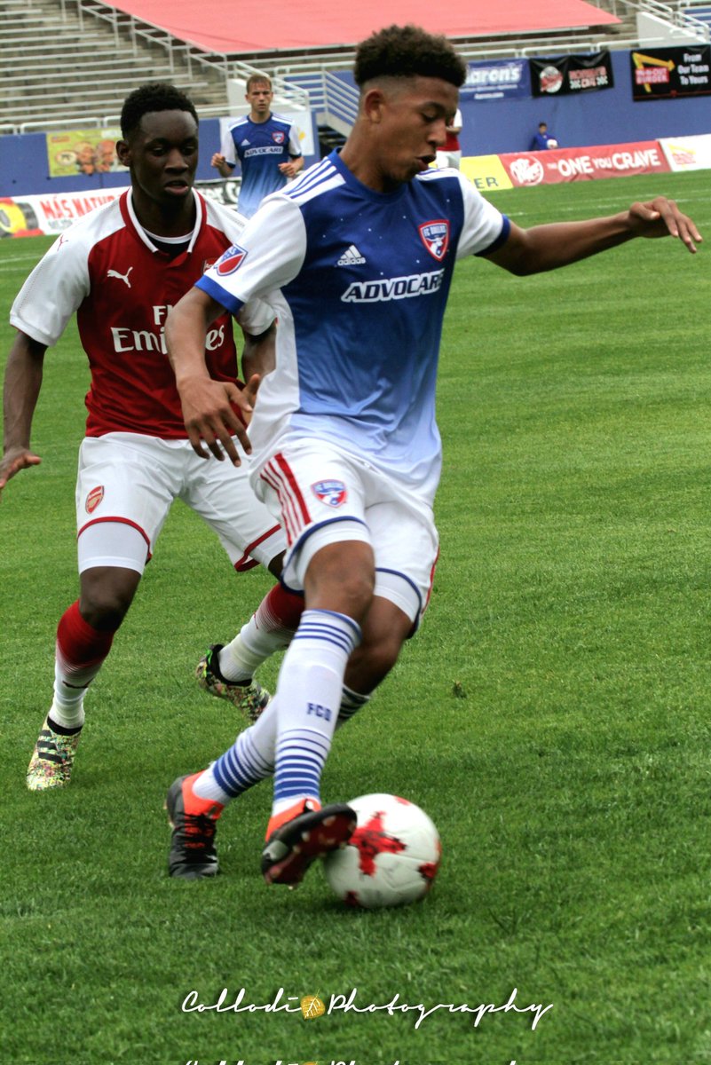 dallascup's tweet image. Discoverd to be a dual-nat at the 2018 Dallas Cup with Arsenal U19s, here is the 1st meeting of fellow #usmnt starting XI @eastmamba and  @balogun