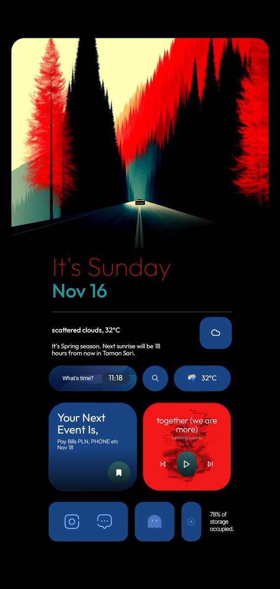 .
🔺  SUNDAY. 16112025.

🔺  WIDGET AROME KWGT
       <a href="/theandrofreak/">theandrofreak</a>
🔺  WALL
       @Twitter (Credits to creator)
🔺  H2I TEMPLATE
       <a href="/pashapuma1/">PashaPuma Design Team</a>
.