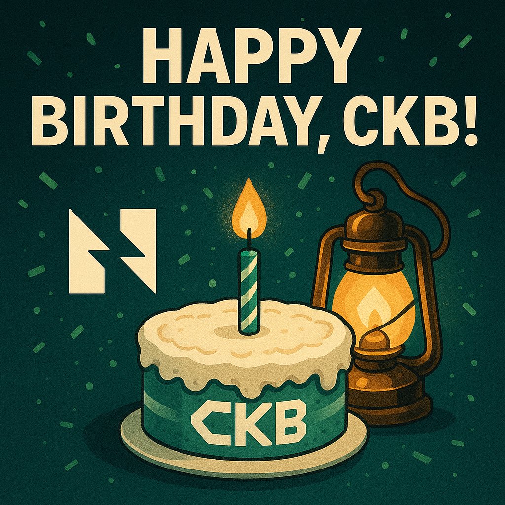 🎂 Happy Birthday, CKB!

Today we celebrate not just another year, but a vision that keeps proving itself:
a Layer 1 built to last.

While others chase hype cycles, $CKB keeps building - solid fundamentals, honest engineering, and a design that respects the future.

Here’s to the