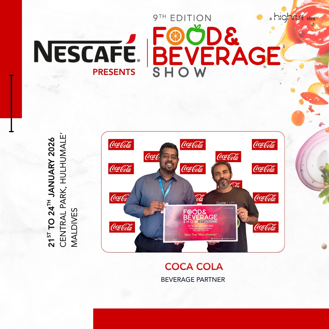The best thirst quencher of all time, Coca Cola Maldives comes onboard as Beverage Partner of the Food &amp; Beverage Show 2026!

Don't miss the 9th edition of Food &amp; Beverage Show:
21st 22nd 23rd and 24th January 2026 at Central Park, Hulhumale'

See you there!!
#food #beverage