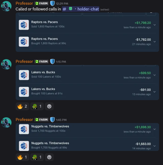 nick51169926's tweet image. I rarely post, but the Professor’s team actually delivers. No hype, just real tools that keep landing: DLMM farming, early memecoins, smart wallet tracking, and now  developing Polymarket bots. Check the screenshots. Decide for yourself.
Time to plug in with @SOL_Decoder