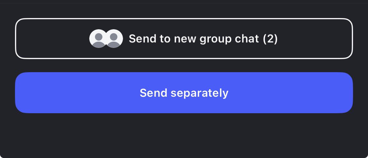 Sriramnaiduuuu's tweet photo. Idiot @instagram remove that send to new group chat option

One wrong tap and suddenly I’ve created a whole new group I never asked for. https://t.co/pYHujhUueJ