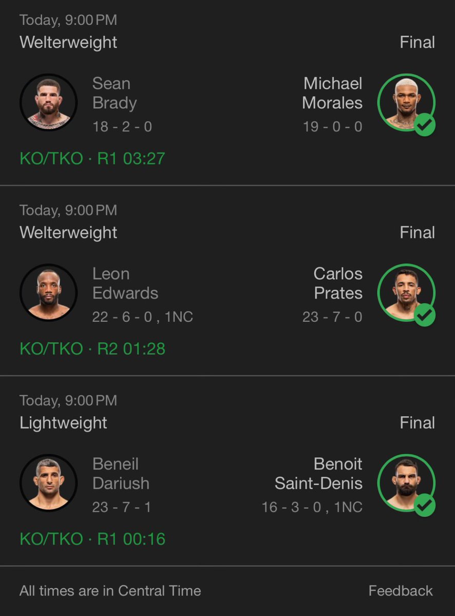 Wow, maybe I should have tuned in. Main and co main will certainly stop the streak?