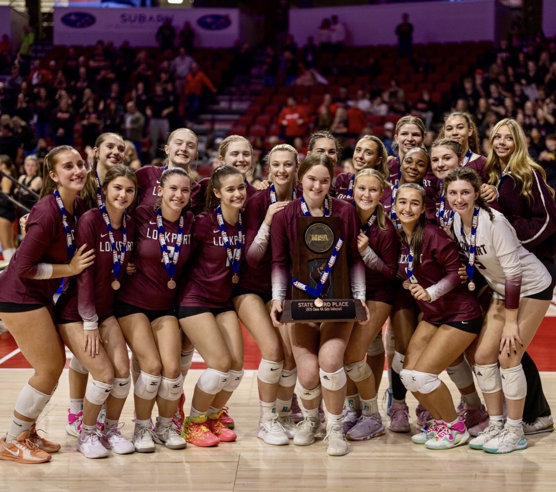 LTHS_Volleyball's tweet image. These girls are truly leaving a legacy after another historical season for LPVB!! Back to back Class 4A 3rd Place finishes and the title of top public school in the state. Way to make Lockport proud girls!! @LTHSBoosters1 @lthsathletics @IVCAcoaches @illprepvb @ltownporters