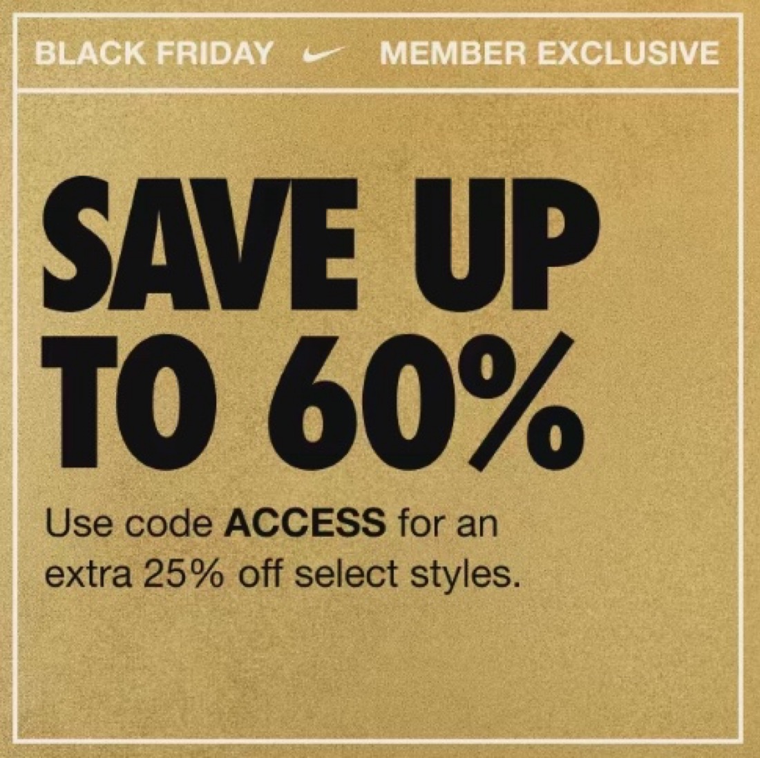 member exclusive sale nike