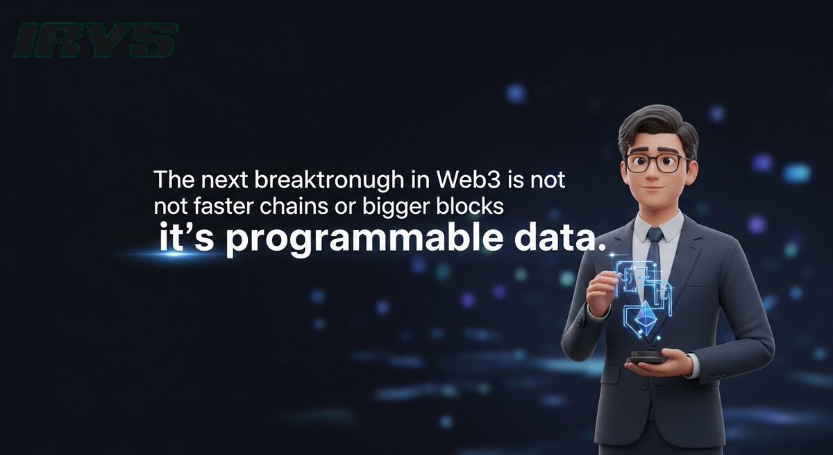 XRP378's tweet image. Onchain apps are growing fast.
But their data isn’t.

@irys_xyz  changes that turning every piece of data into
 something programmable dynamic and instantly 
usable.
Not storage.
Infrastructure.

#Irys #ProgrammableData #OnchainFuture #Web3