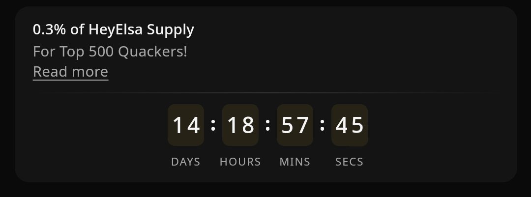 ifanether's tweet image. Less than 15 days left for you guys with @HeyElsaAI.

Where are you guys? Are you still on your way?

gElsa
