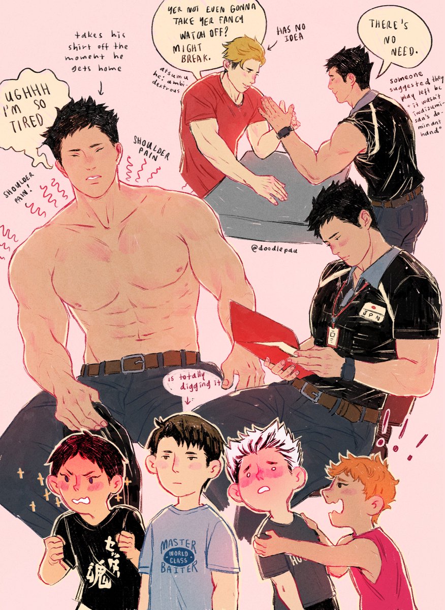 uuwwap's tweet photo. the iwaizumis in my drafts that i didn't post for some reason (the day i stop drawing iwaizumi is the day i die) https://t.co/WwvhQcgiwU