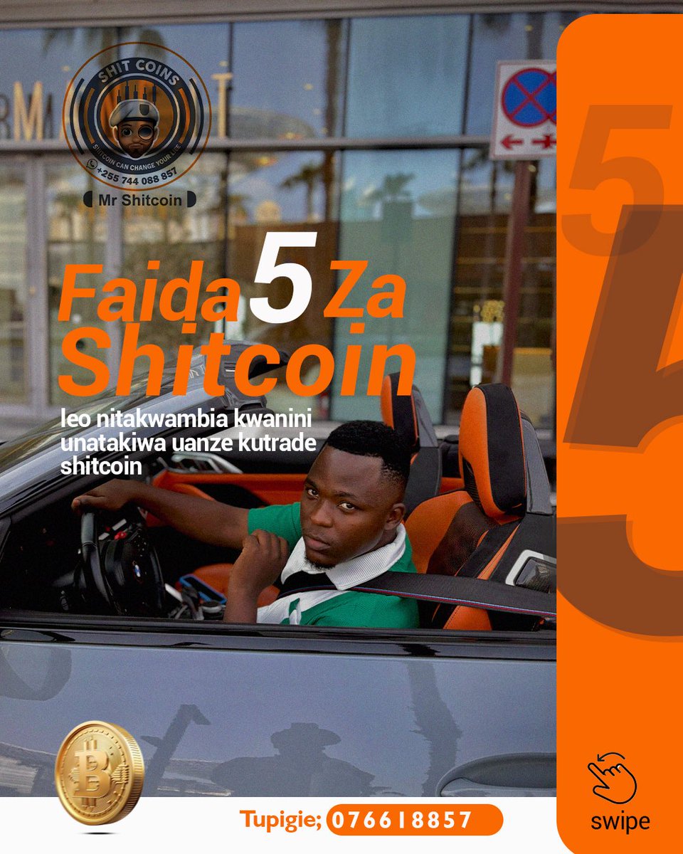 Faida kubwa tano (5) za biashara ya shitcoin trade ..

•Haichagui mtaji mtu anaweza kuanza na mtaji wowote iwapo tu amepata maarifa ya kutosha

•Inatoa Faida kubwa ndani ya Muda mfupi sana 
X10,X100,X1000 kitu achacho hupati kokote

•Ni rahisi kufanya trading zake kwani