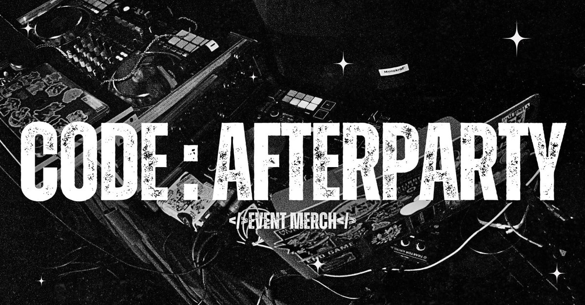 CODE: AFTERPARTY Event Merch from CODE:CYBER &amp; ARSON has officially close! 

Thank you everyone for placing your Pre-Order with us! 

The shirts collection will be held at Fur Upon Malaysia 2025, FURUM! 

See you guys there!