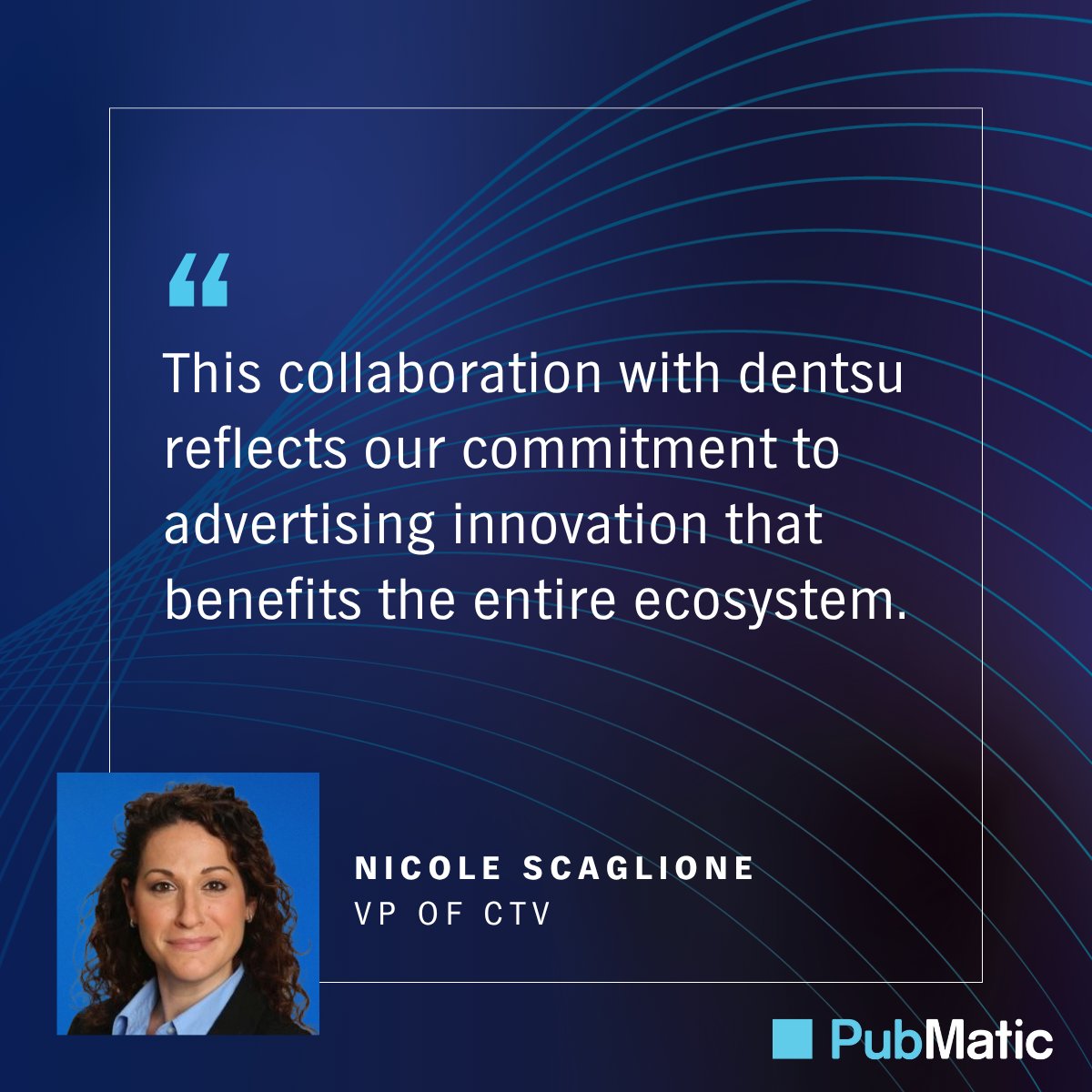 PubMatic's tweet image. PubMatic and @dentsuUSA are scaling pause ads across premium CTV, unlocking high-engagement moments without disrupting the viewer experience.

Learn why this collaboration marks an important step forward for innovation across the ecosystem. pubmatic.com/news/pubmatic-…

#CTV #AdTech