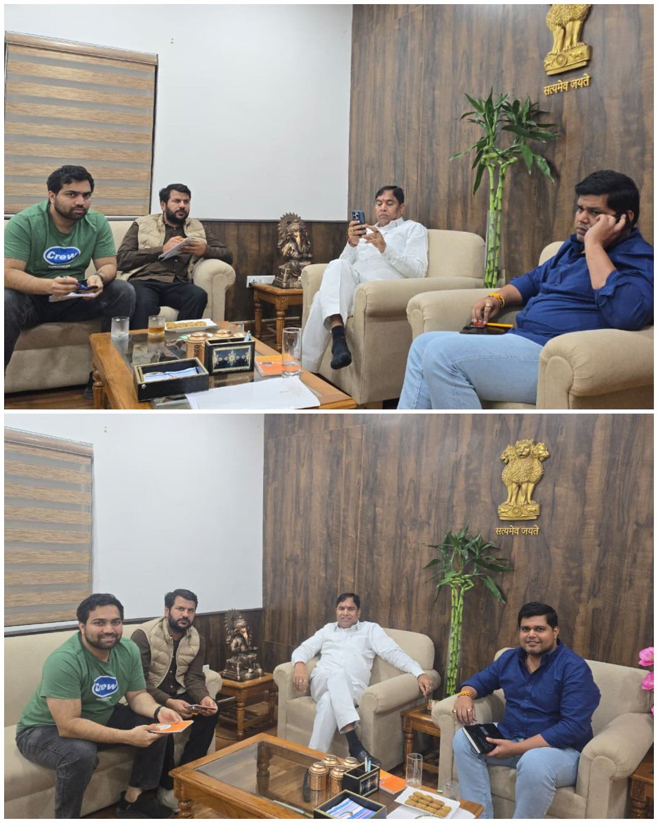 ArjunVelotil's tweet image. Productive meeting with Shri @yogenderchando1 ji on the upcoming Unity Run.
Thankful to @SagarTyagiBJP ji and Shri @RochakSachdeva ji for their valuable insights.

#UnityRun #arjunvelotil #BJPDelhi #BJYMDelhi
