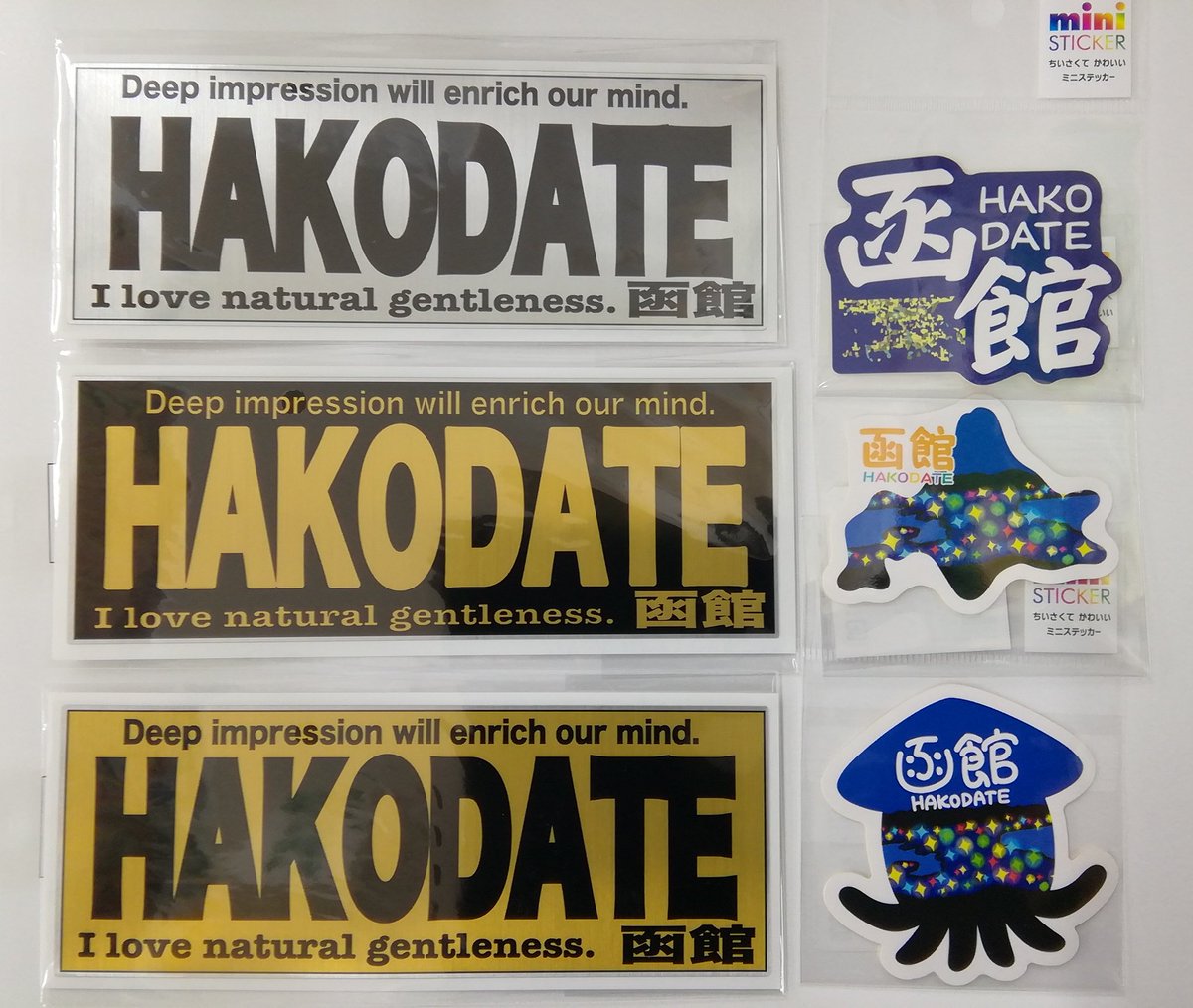 GENOTEN HAKODATE ステッカー 函館のステッカーがガッツリ売れています🌟 「HAKODATEステッカー」(各