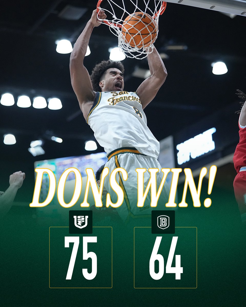 DONS WIN 😎

#USFDons | #WCChoops