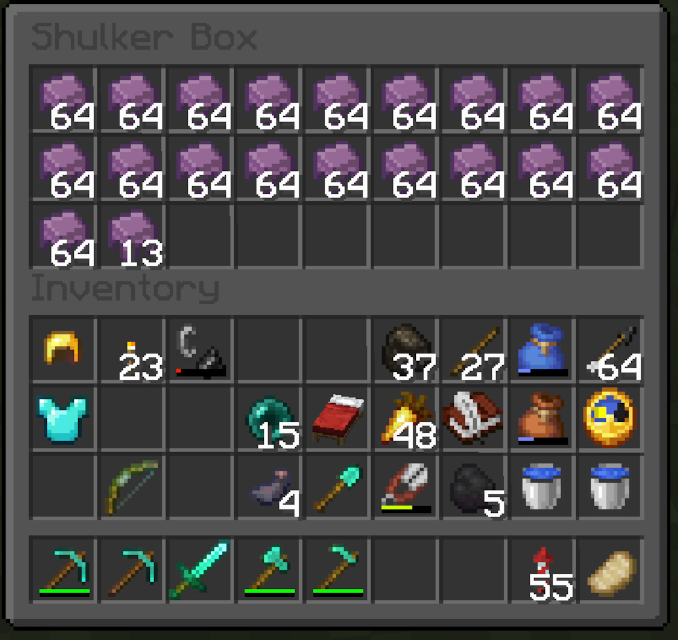 With Hermitcraft starting up again, I started up a new world just to derust and made some decent progress. Beat the dragon and found a nice spot to build a shulker farm. Storage worries, begone!

I'm thinking of starting up a new world on stream. Maybe a forever world...