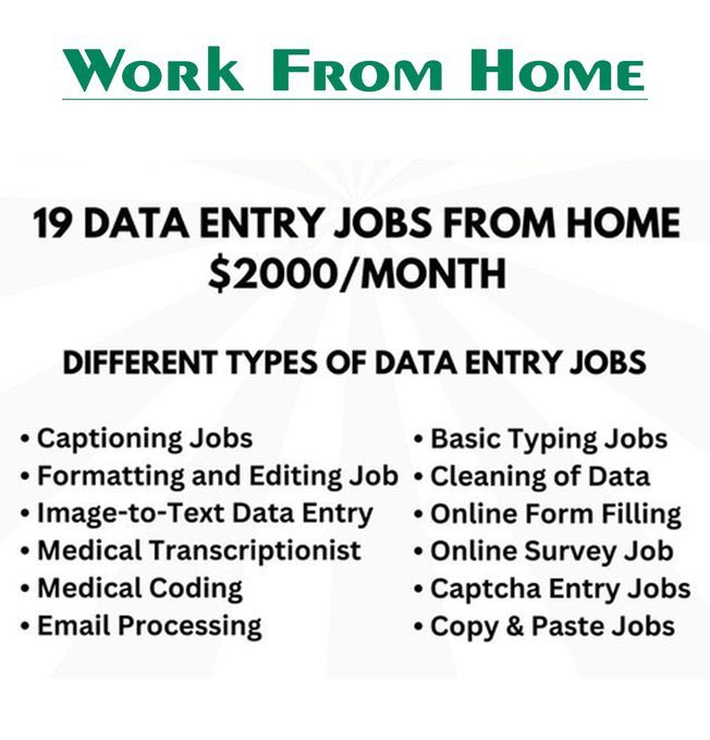 David_TornAI's tweet image. 💰 Earn $55–$199 per hour working from home!

🖥️ Start with simple data entry work — no special skills required.

❌ No prior experience needed, anyone can start today!

🚀 Work anytime, from anywhere — completely flexible.

💬 Comment “DM” &amp;amp; 
follow to get the full Guide