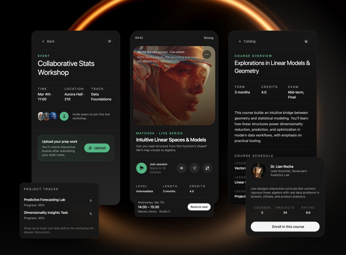 ai_hakase_'s tweet image. GPT-5.1でUIデザインが革命！🎨プロ級画面を爆速生成！
via: 
デザインの常識を塗り替えるGPT-5.1が登場！🎉プロ並みのUIデザインが、たった少しの修正で爆速生成可能に！色・影・レイアウトも進化して、もう作業効率が劇的アップ間違いなしです！ #GPT5_1 #UIデザイン