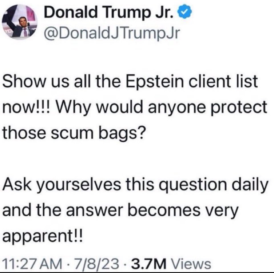 <a href="/WarClandestine/">Clandestine</a> The president of the United States is a pedophile. 
The president of the United States rapes women and little girls.
The GOP is the party of rapists and pedophiles. 

#PedoTrump
#PedophileTrump
#PedoPresidentTrump 
#ReleaseTheEpsteinFiles 
#ReleaseTheTrumpEpsteinFiles