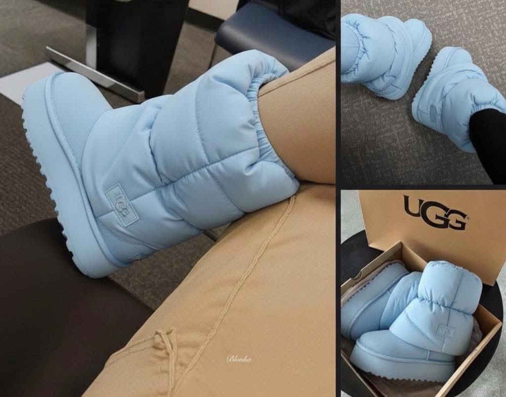 NunnieTheG's tweet photo. How freaking cute are these baby blue UGG mini puffer boots 🔥🔥🔥🔥🔥🔥🔥 https://t.co/QFQQzjWUwO