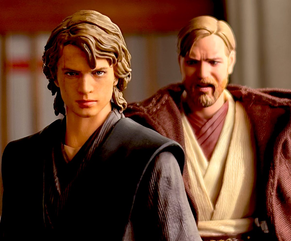 帰路。 オ「アナキン！ローブも着ないで風邪を引いたらどうする気だ