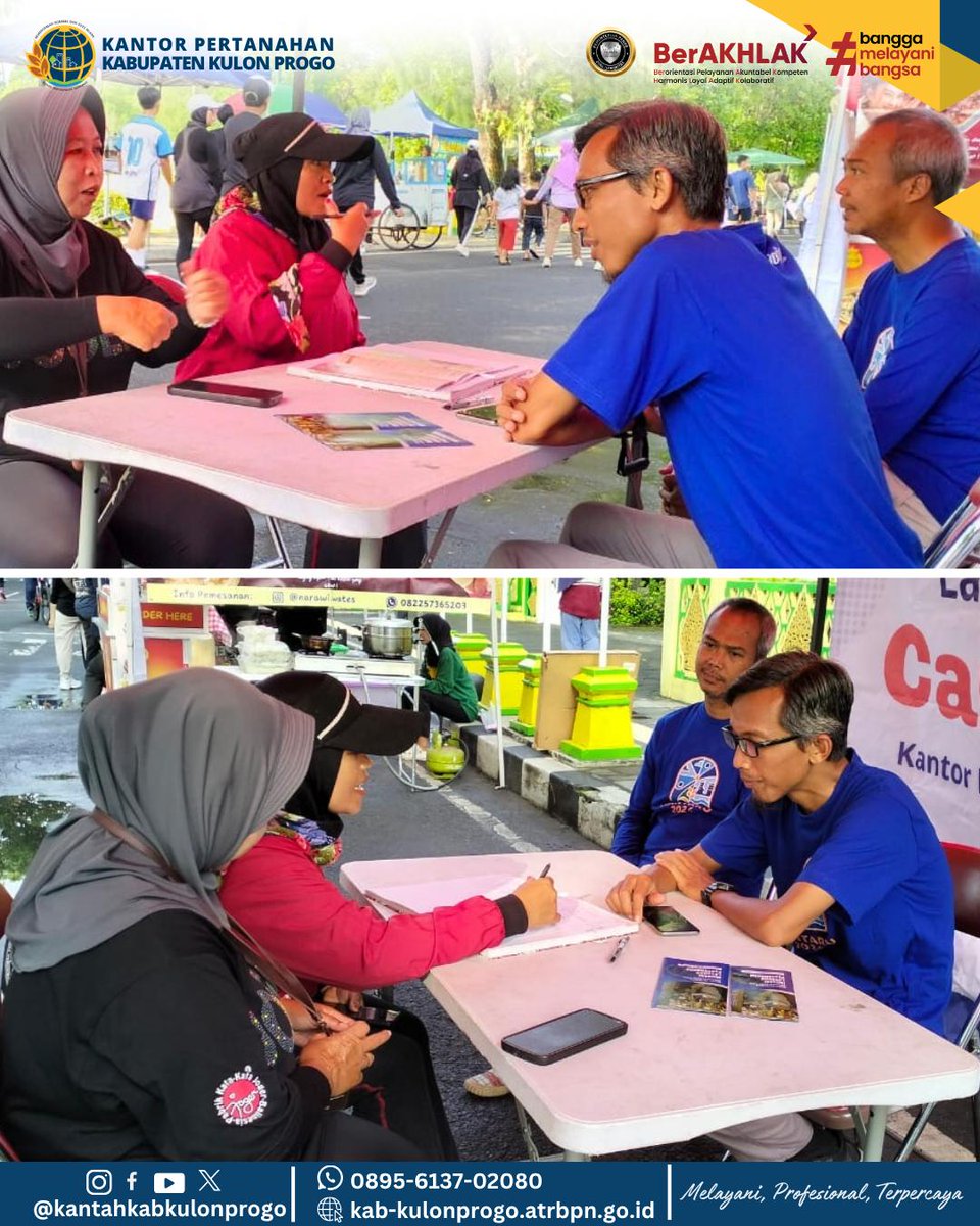 atr_bpnkprogo's tweet image. Hai #SobatATRBPNKulonProgo

Terima kasih untuk Sobat  yang sudah datang di stand Car Free Day (CFD) Kantor Pertanahan Kabupaten Kulon Progo. Kedatangan sobat memberi semangat bagi kami untuk terus meningkatkan pelayanan pada masyarakat.

#CFD2025
#CarFreeDay
#KantahKulonProgo