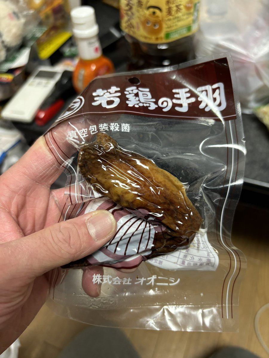 駄菓子コーナーにあった手羽 気になって買ってしまったっ手羽よ