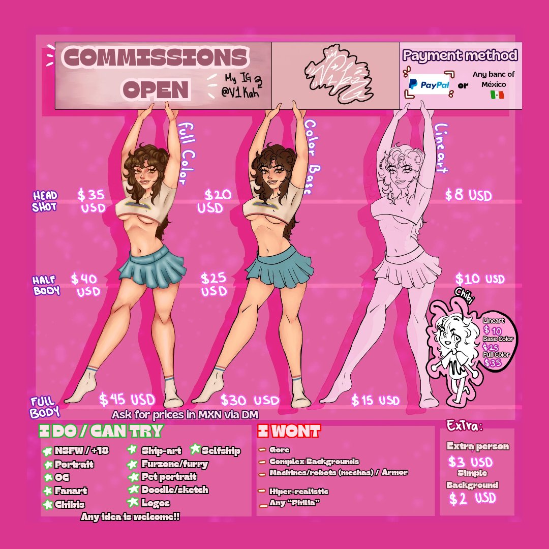 V1ka__'s tweet photo. COMMISSIONS OPEN! 🖌️

​Hey everyone! I'm selling custom drawings and I hope you like them!

​Send me a DM with your idea to receive a quote.
​FOR MORE INFO OR QUESTIONS  DM me!

​#arte #commissionsopen #drawing #art #digitalart #doodles #furrys #NSFW #Chibis #Logos #Portrait https://t.co/hWhawML4Hh