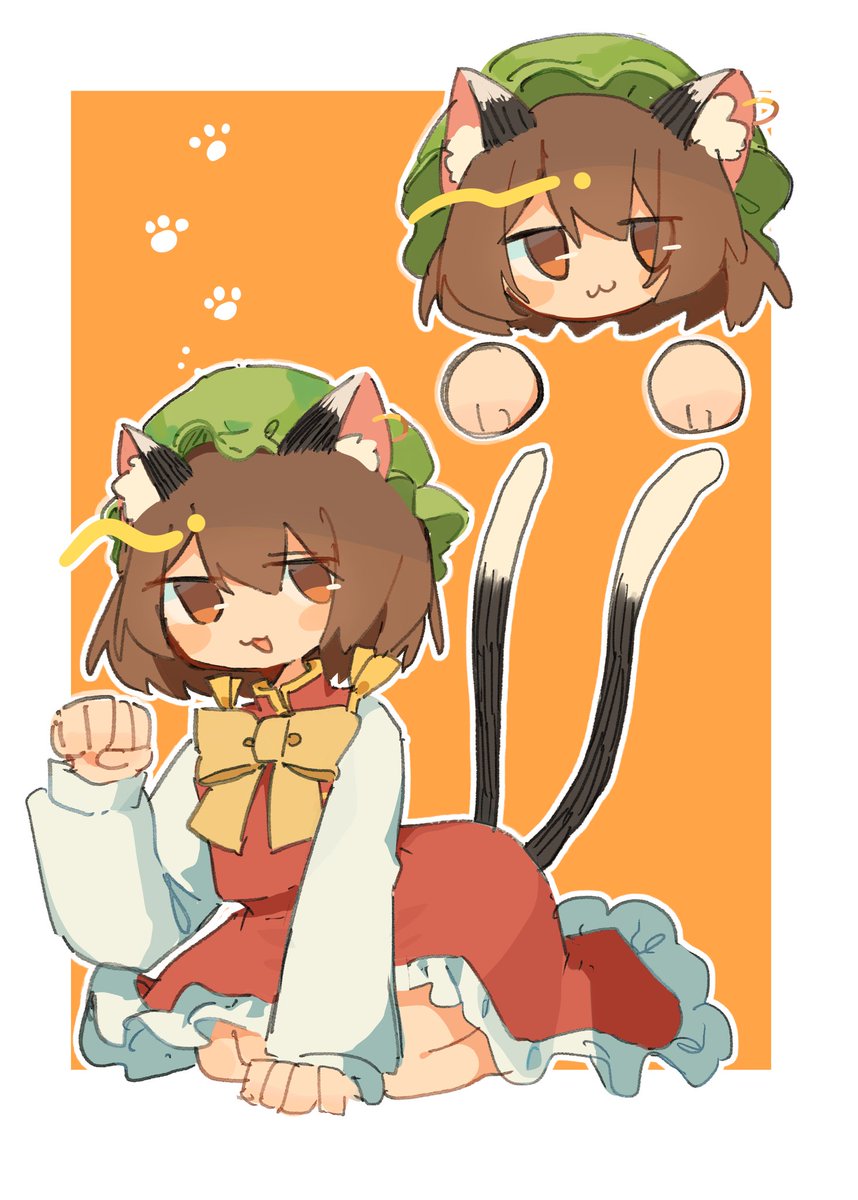 menma24's tweet image. ちぇん🐱🐾
#東方Project