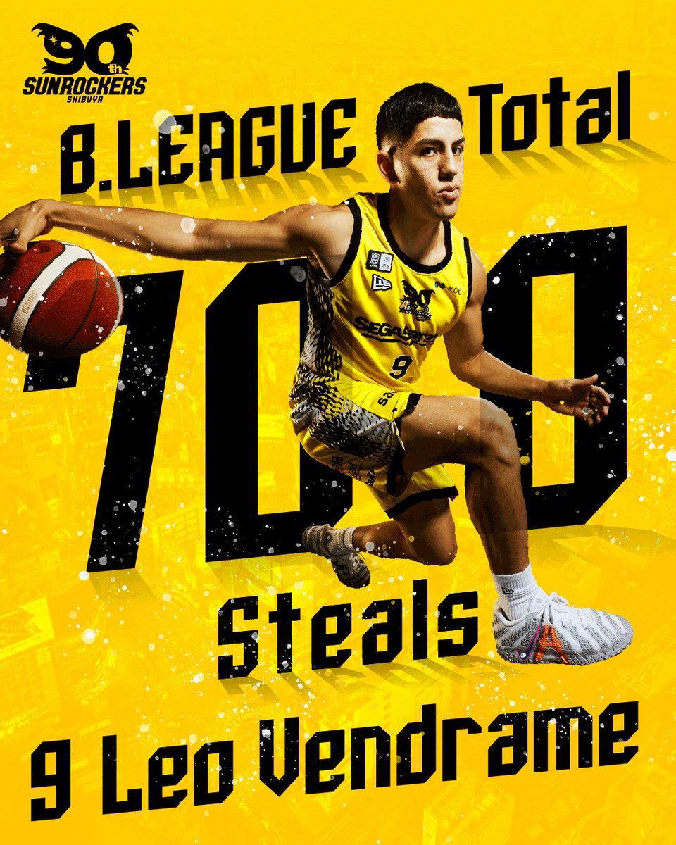 ㊗️ B1リーグ個人通算 700 スティール達成㊗️

【　ベンドラメ礼生　】

\ 史上2人目の快挙/

本日11/16(日)に行われた佐賀バルーナーズ戦にて達成いたしました👏

#サンロッカーズ渋谷　#Bリーグ
<a href="/veeeeeeeeeeo/">ベンドラメ礼生/ 小さな体育館作りたい</a>