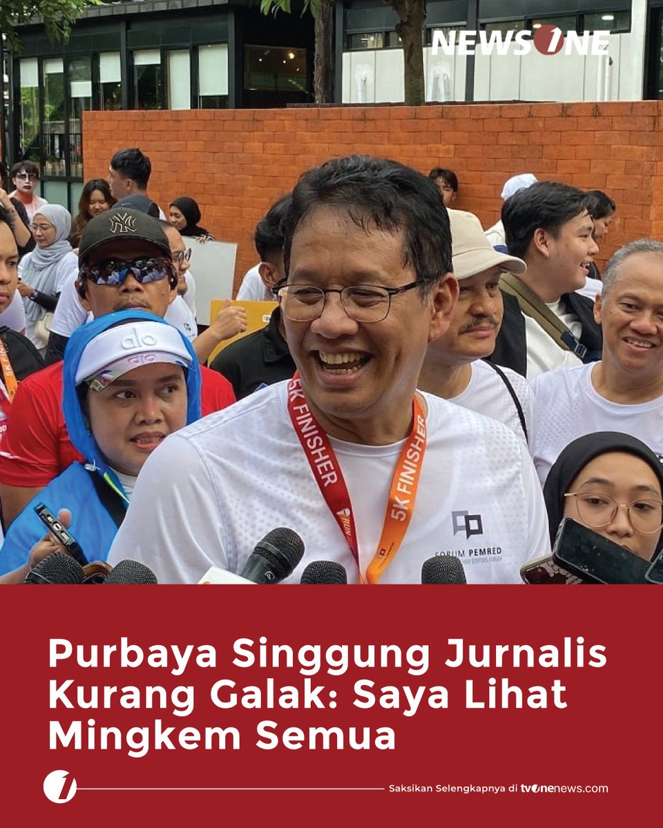 tvOneNews's tweet image. Menkeu Purbaya kritik keras media nasional yang dinilai kurang vokal dalam mengawasi pemerintah. Dia menyebut jurnalis saat ini cenderung “mingkem”.

Simak berita selengkapnya hanya di tvonenews.com
#HardNews_Ekonomi #NewsOne #CariBeritaditvOne #MenkeuPurbaya  #NO2