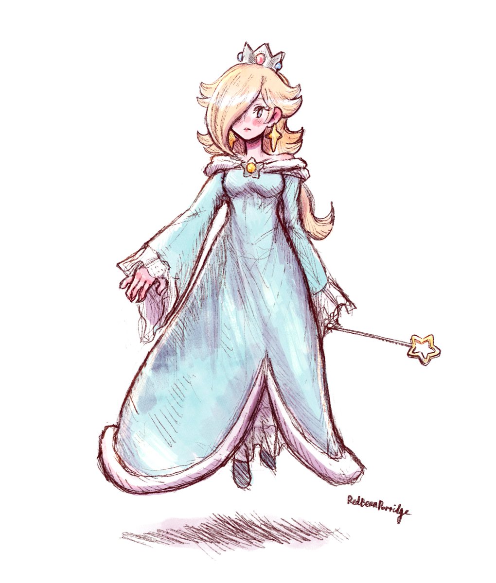 redbeanporri's tweet image. The full Rosalina sketch