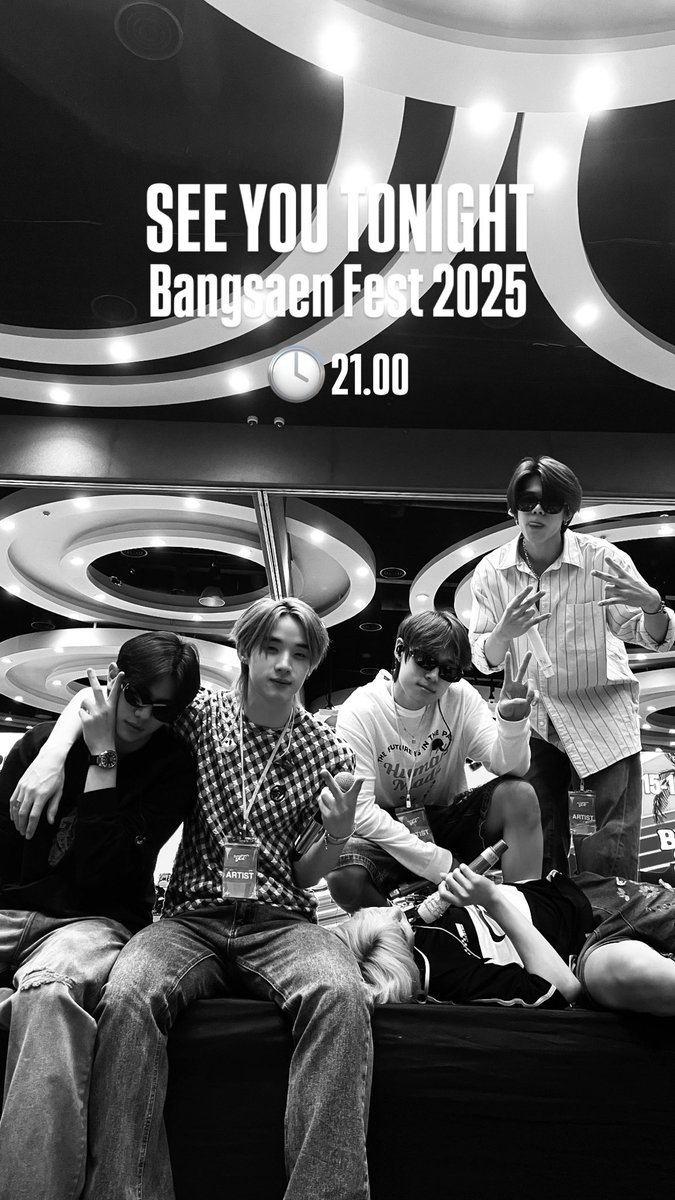 Bangsaen Fest 2025 วันนี้มาสนุกด้วยกันนะครับ ⚡️✨

🕓 21.00 
📍 Bangsaen Heritage Convention Center
#️⃣BangsaenFest2025xLYKN

#LYKN
#LYKNSCHEDULE
#RISERMUSIC