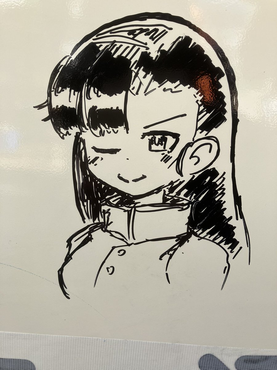 初めて描きました #らくがきバス