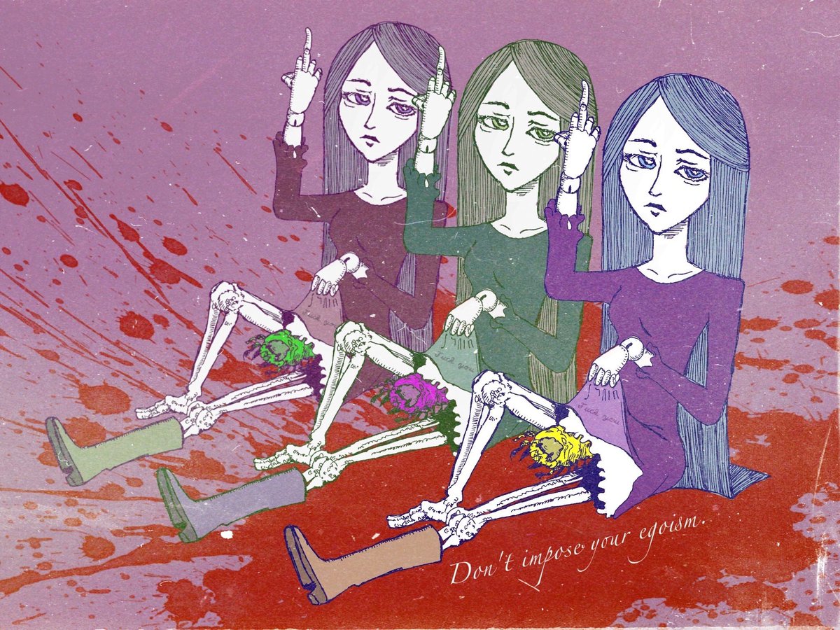 年を隔てて色々な絵の描き方や風合いが変わってきています
もっと自分の描くものを信じて筆を運んで一夜に一枚描いていきたいです

#イラスト
#お絵描き
#オリジナル