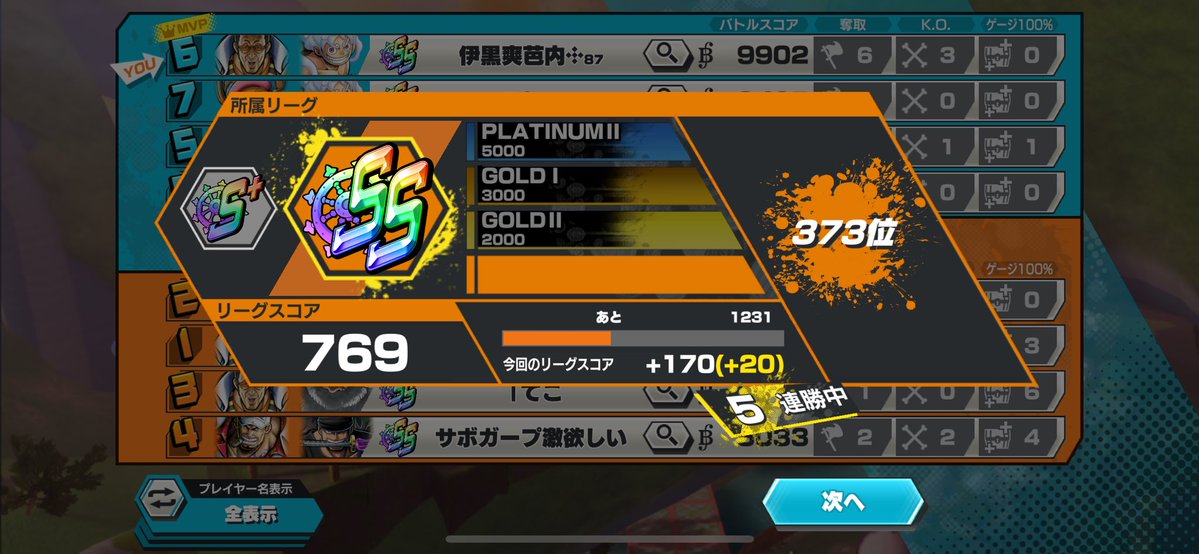 kutidoke_sokai's tweet image. ⭐︎4黄猿で5連勝✌️
スカコメは送らないでください🤝