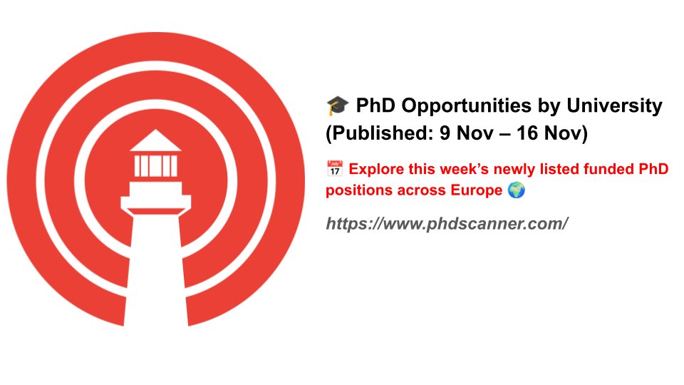 PhdScanner's tweet image. 🎓 PhD Opportunities by University - Published in Last 1 Week (9 Nov - 16 Nov 2025)

Exciting news for aspiring researchers! Fresh PhD positions have just been posted across leading European institutions. Check out these opportunities:

🇬🇧 🇬🇧🇬🇧🇬🇧UNITED KINGDOM 🇬🇧 🇬🇧🇬🇧🇬🇧

Queens…