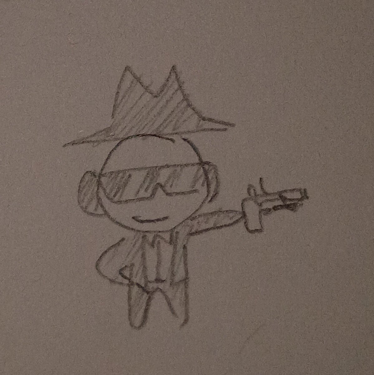 Doodle 
His hat on the little one is so off centered I can't💔

#chance